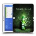 Дизайнерский силиконовый чехол для Samsung Galaxy Tab 4 10.1 Heineken
