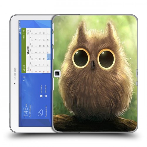 Дизайнерский силиконовый чехол для Samsung Galaxy Tab 4 10.1 Совы