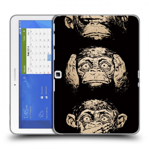 Дизайнерский силиконовый чехол для Samsung Galaxy Tab 4 10.1 Обезьяны