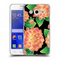 Дизайнерский пластиковый чехол для Samsung Galaxy Core 2 Люксовые цветы