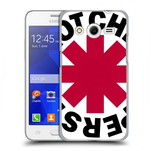 Дизайнерский пластиковый чехол для Samsung Galaxy Core 2 Red Hot Chili Peppers