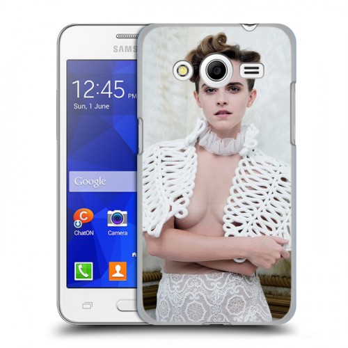 Дизайнерский пластиковый чехол для Samsung Galaxy Core 2 Эмма Уотсон