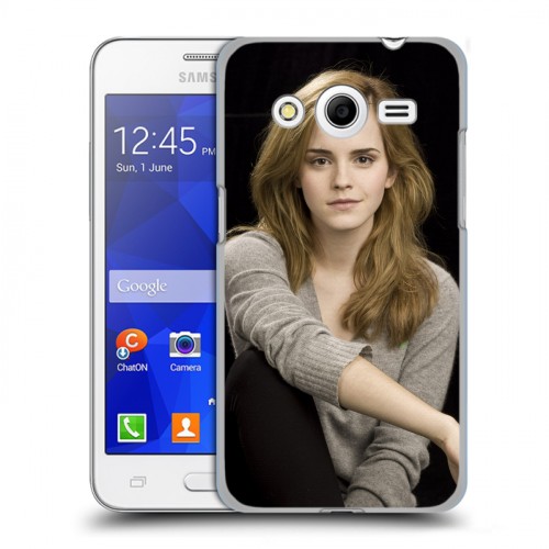 Дизайнерский пластиковый чехол для Samsung Galaxy Core 2 Эмма Уотсон