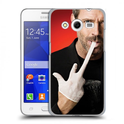 Дизайнерский пластиковый чехол для Samsung Galaxy Core 2 Доктор Хаус