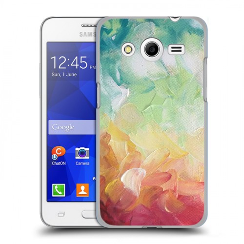 Дизайнерский пластиковый чехол для Samsung Galaxy Core 2 Мазки краски