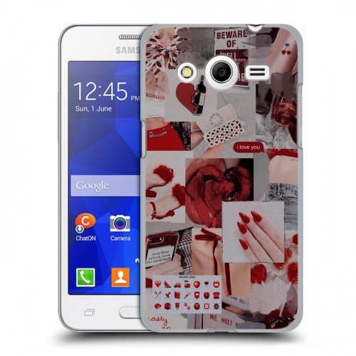 Дизайнерский пластиковый чехол для Samsung Galaxy Core 2 Коллаж