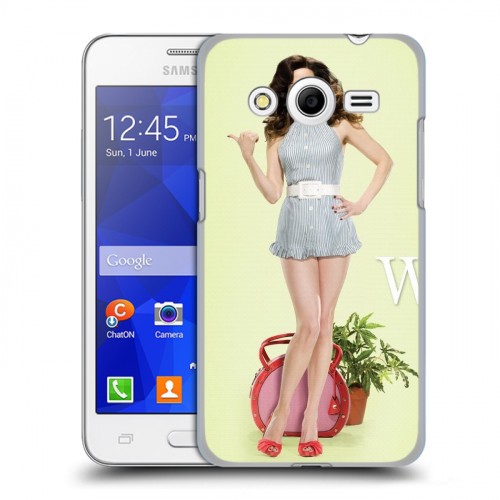 Дизайнерский пластиковый чехол для Samsung Galaxy Core 2 Weeds