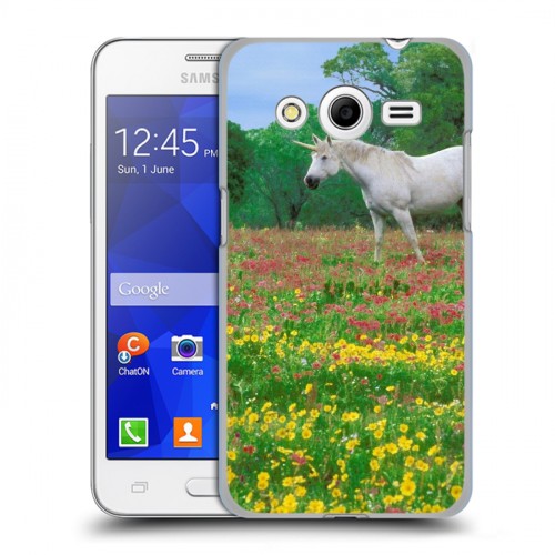 Дизайнерский пластиковый чехол для Samsung Galaxy Core 2 Лошади