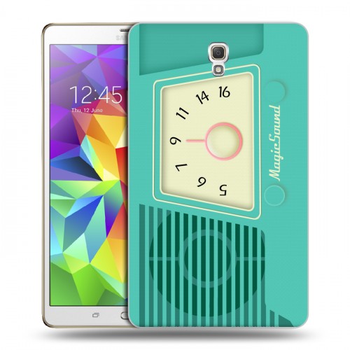 Дизайнерский силиконовый чехол для Samsung Galaxy Tab S 8.4 Винтажное радио