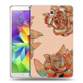 Дизайнерский силиконовый чехол для Samsung Galaxy Tab S 8.4 Цветочный арт-деко