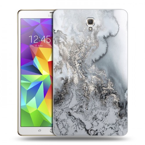 Дизайнерский силиконовый чехол для Samsung Galaxy Tab S 8.4 Мраморные узоры