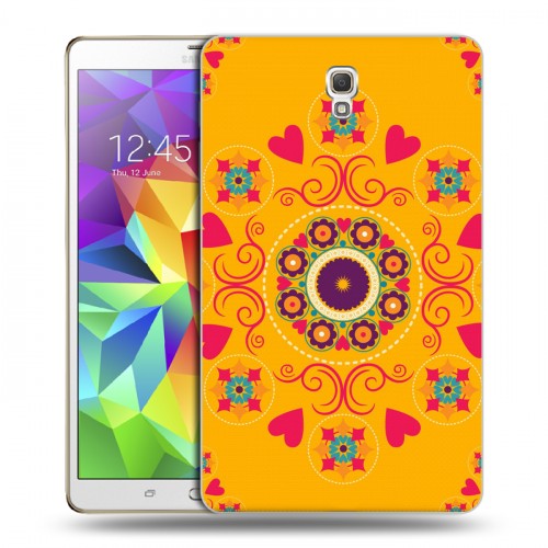 Дизайнерский силиконовый чехол для Samsung Galaxy Tab S 8.4 Богемские шаблоны