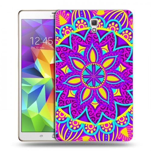Дизайнерский силиконовый чехол для Samsung Galaxy Tab S 8.4 Кислотные мандалы