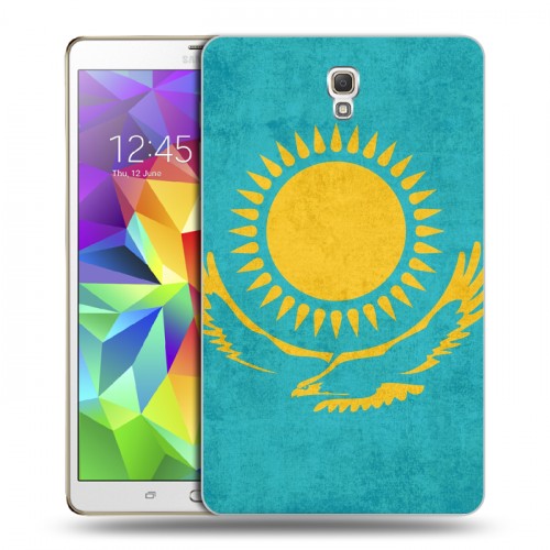 Дизайнерский силиконовый чехол для Samsung Galaxy Tab S 8.4 Флаг Казахстана