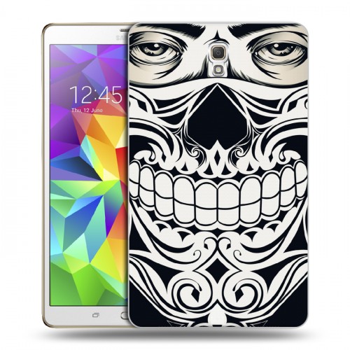 Дизайнерский силиконовый чехол для Samsung Galaxy Tab S 8.4 Маски Black White
