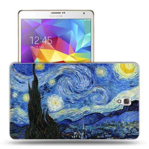 Дизайнерский силиконовый чехол для Samsung Galaxy Tab S 8.4 Звездная ночь