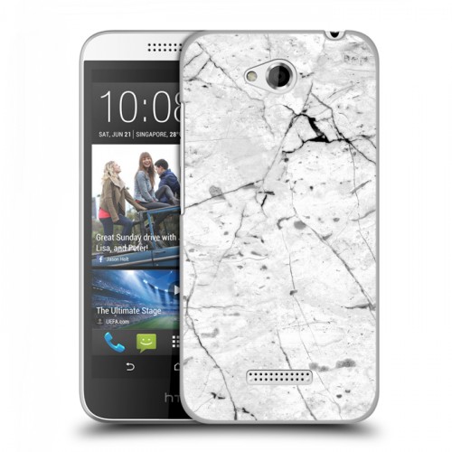 Дизайнерский пластиковый чехол для HTC Desire 616 Мрамор текстура