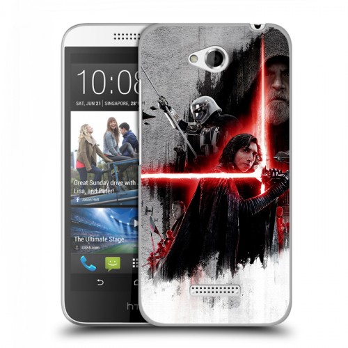 Дизайнерский пластиковый чехол для HTC Desire 616 Star Wars : The Last Jedi
