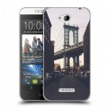 Дизайнерский пластиковый чехол для HTC Desire 616 Нью-Йорк