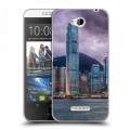 Дизайнерский пластиковый чехол для HTC Desire 616 Гонконг