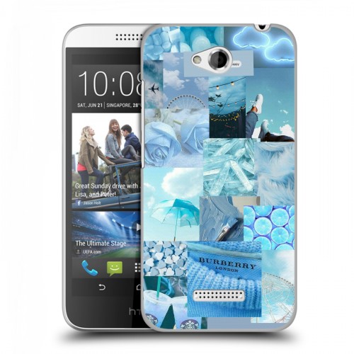Дизайнерский пластиковый чехол для HTC Desire 616 Коллаж