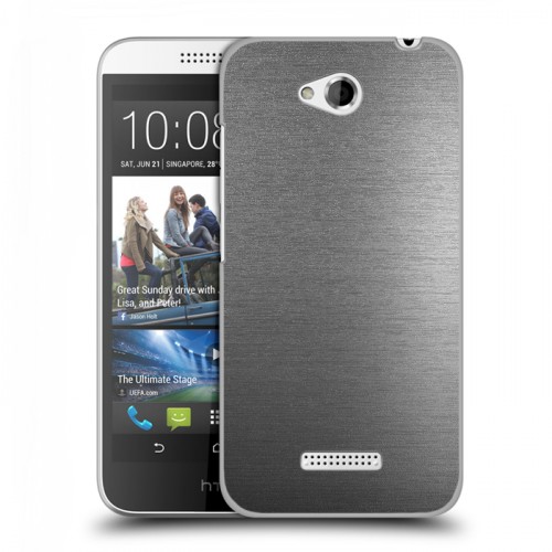 Дизайнерский силиконовый чехол для HTC Desire 616 Металл
