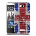 Дизайнерский пластиковый чехол для HTC Desire 616 Флаг Британии