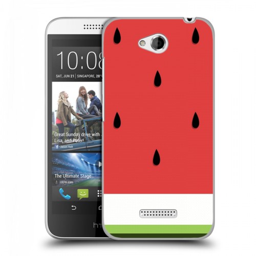 Дизайнерский пластиковый чехол для HTC Desire 616 Арбузы