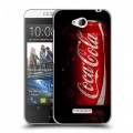 Дизайнерский пластиковый чехол для HTC Desire 616 Coca-cola