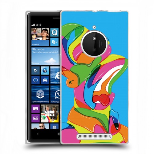 Дизайнерский пластиковый чехол для Nokia Lumia 830 Симпсоны