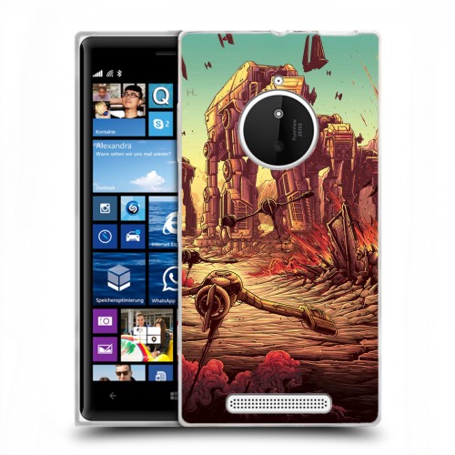 Дизайнерский пластиковый чехол для Nokia Lumia 830 Star Wars : The Last Jedi