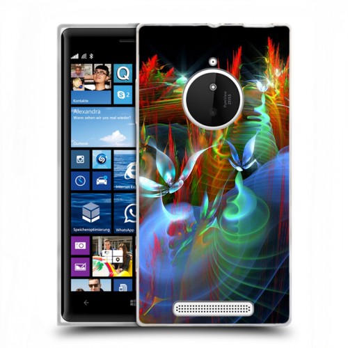 Дизайнерский пластиковый чехол для Nokia Lumia 830 Абстракции Фрактал