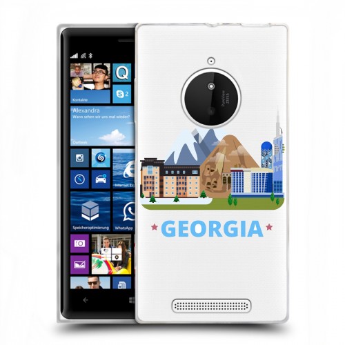 Дизайнерский пластиковый чехол для Nokia Lumia 830 Грузия