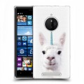 Дизайнерский пластиковый чехол для Nokia Lumia 830 Мятные звери
