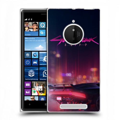 Дизайнерский пластиковый чехол для Nokia Lumia 830 Cyberpunk 2077