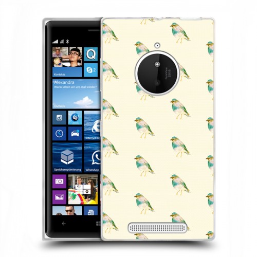 Дизайнерский пластиковый чехол для Nokia Lumia 830 Пастельные узоры