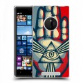 Дизайнерский пластиковый чехол для Nokia Lumia 830 Всевидящее око