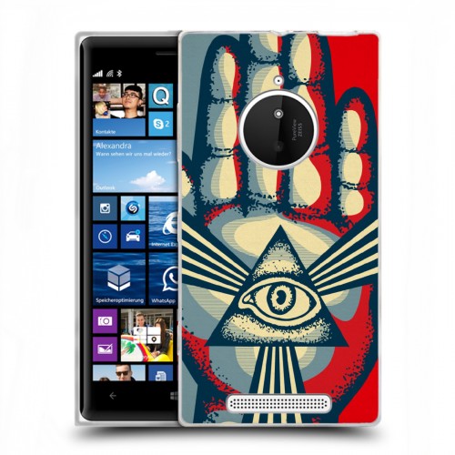 Дизайнерский пластиковый чехол для Nokia Lumia 830 Всевидящее око