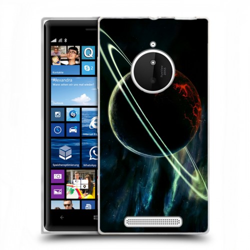Дизайнерский пластиковый чехол для Nokia Lumia 830 Сатурн