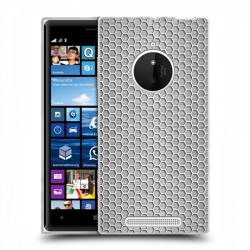 Дизайнерский пластиковый чехол для Nokia Lumia 830 Металл