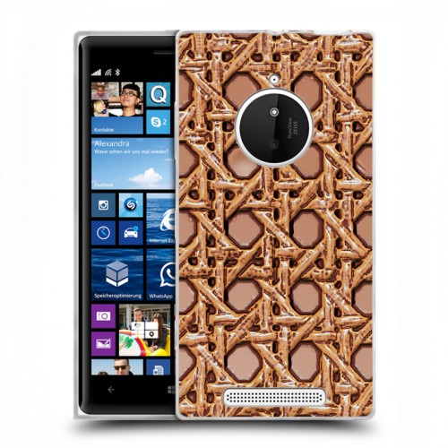 Дизайнерский пластиковый чехол для Nokia Lumia 830 Плетеные текстуры
