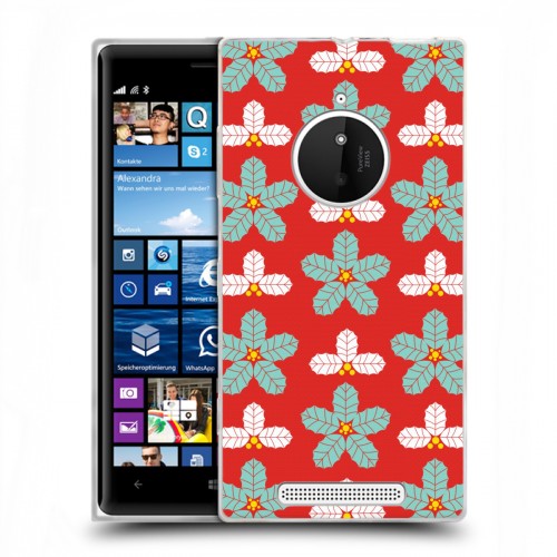Дизайнерский пластиковый чехол для Nokia Lumia 830 Ретро Рождество