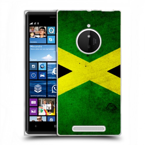 Дизайнерский пластиковый чехол для Nokia Lumia 830 Флаг Ямайки