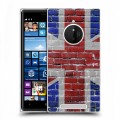 Дизайнерский пластиковый чехол для Nokia Lumia 830 Флаг Британии