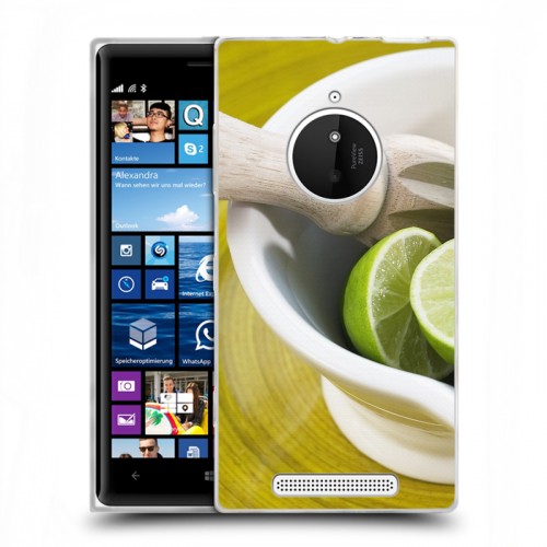 Дизайнерский пластиковый чехол для Nokia Lumia 830 Лайм
