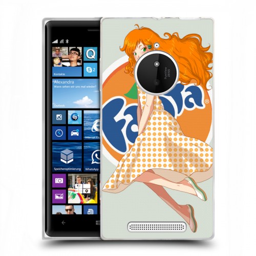 Дизайнерский пластиковый чехол для Nokia Lumia 830 Fanta