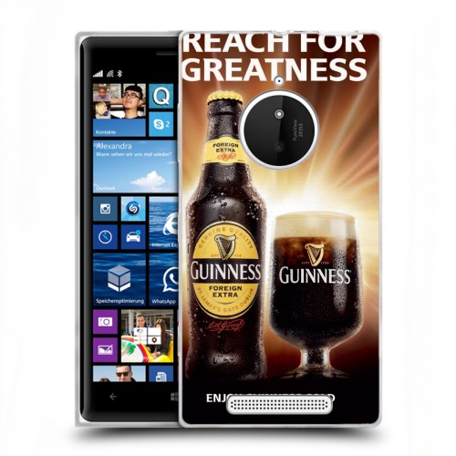 Дизайнерский пластиковый чехол для Nokia Lumia 830 Guinness