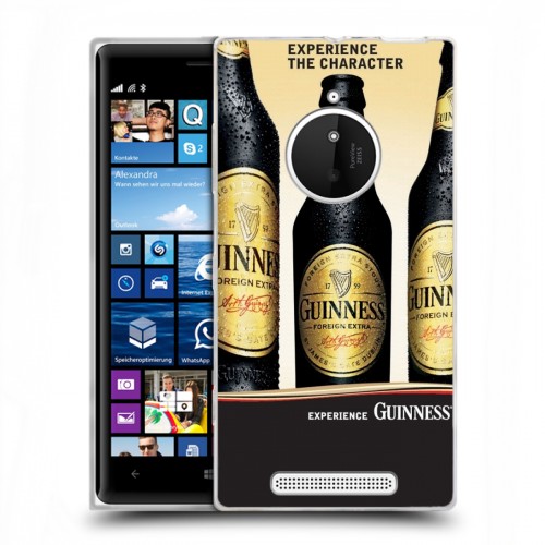Дизайнерский пластиковый чехол для Nokia Lumia 830 Guinness