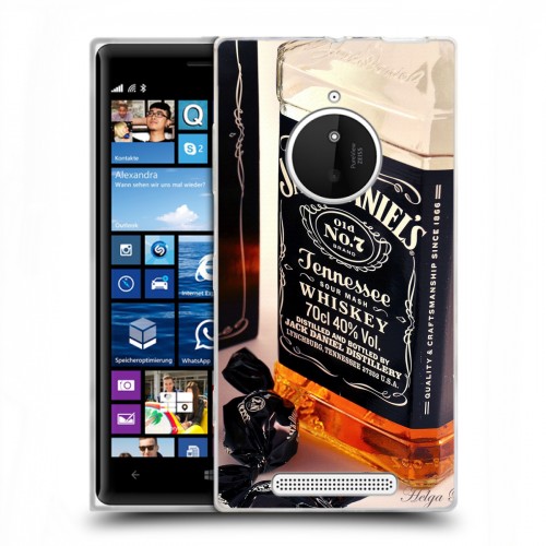 Дизайнерский пластиковый чехол для Nokia Lumia 830 Jack Daniels