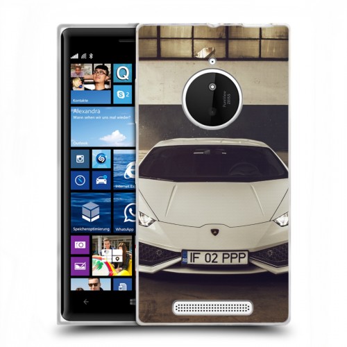 Дизайнерский пластиковый чехол для Nokia Lumia 830 Lamborghini